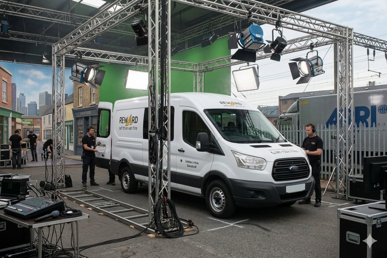 Van hire for TV production in London